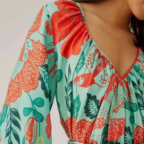 Farm x Anthropologie Poppy Print Maxi Dress - Picture 2 of 12